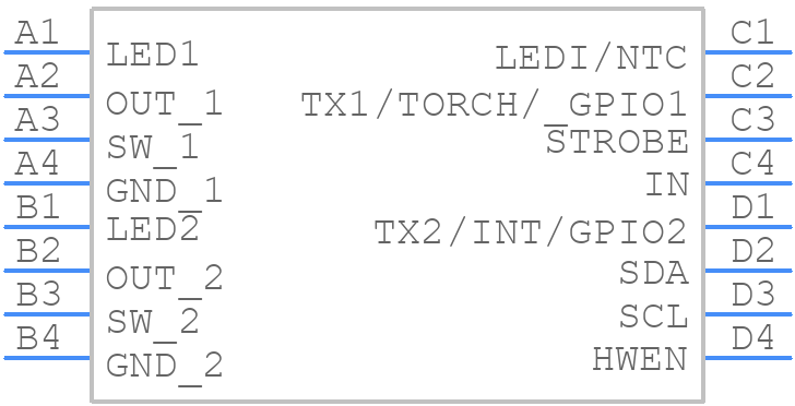 LM3560TLX/NOPB - Texas Instruments - PCB symbol
