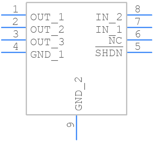 LT3020EDD-1.2#PBF - Analog Devices - PCB symbol