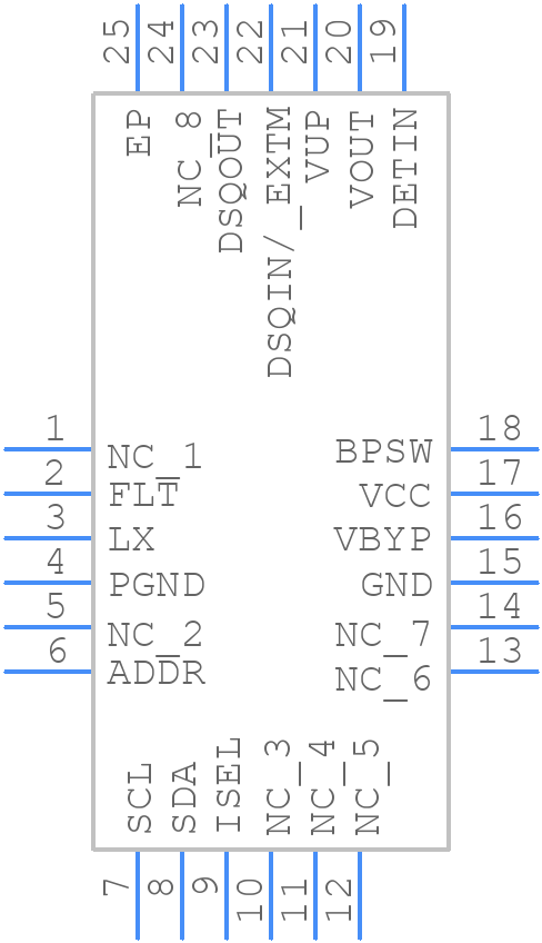 LNBH25SPQR - STMicroelectronics - PCB symbol