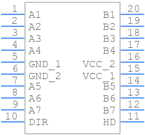 SN74ACT1284PW - Texas Instruments - PCB symbol