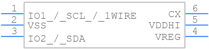 IQS211B-00000000-TSR - Azoteq - PCB symbol