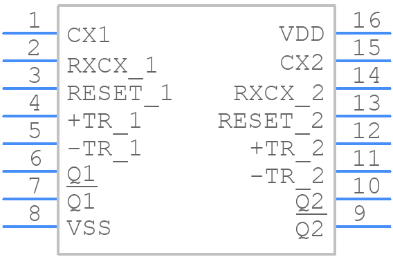 CD4098BMT - Texas Instruments - PCB symbol