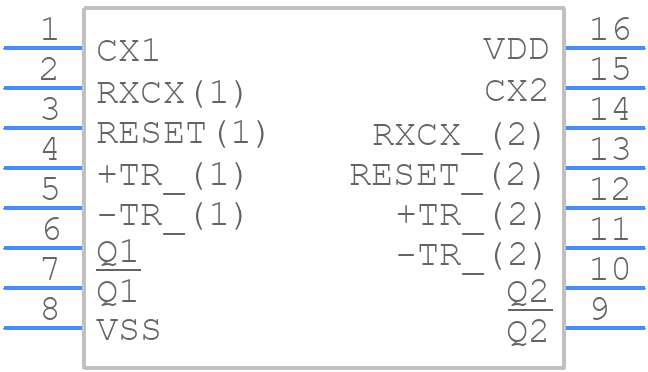 CD4098BEE4 - Texas Instruments - PCB symbol