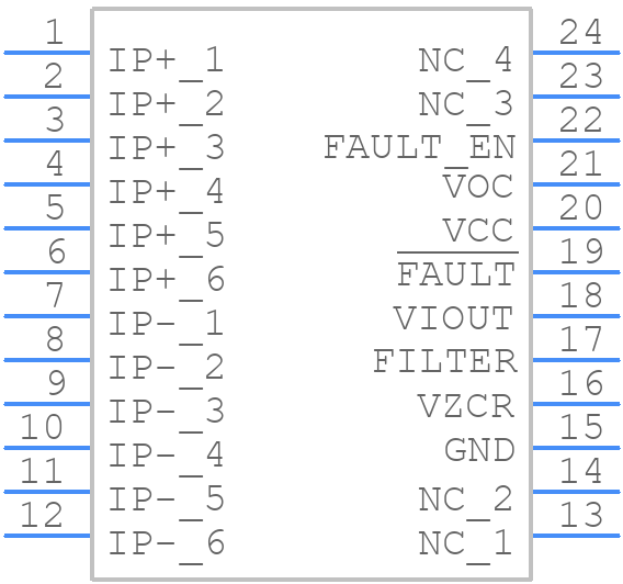 ACS709LLFTR-6BB-T - Allegro Microsystems - PCB symbol