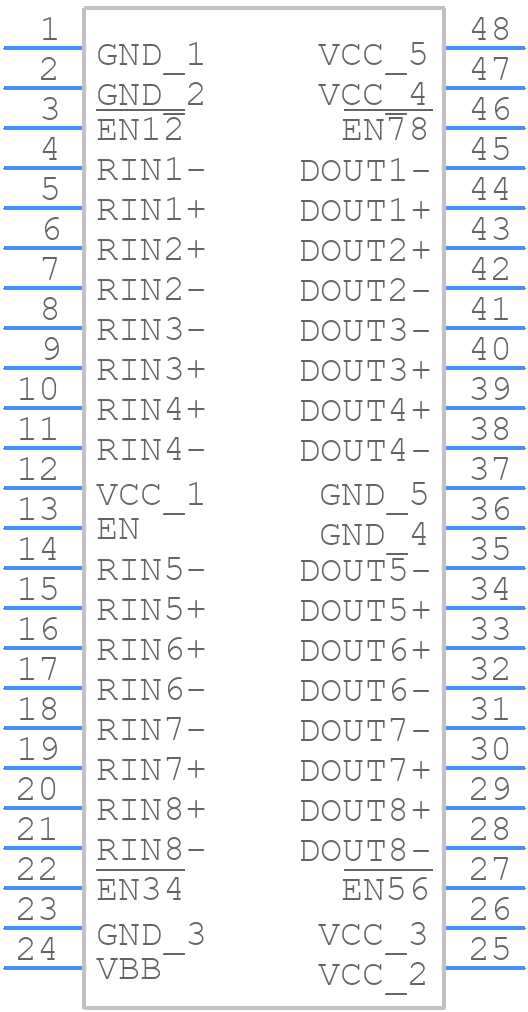 FIN1108MTDX - onsemi - PCB symbol