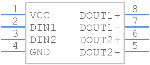 FIN1027AMX - onsemi - PCB symbol