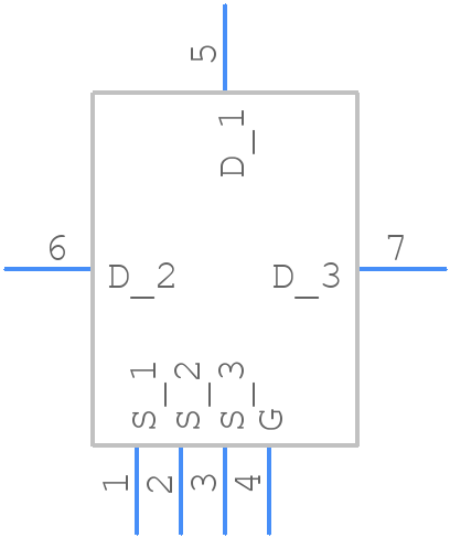 STL7N10F7 - STMicroelectronics - PCB symbol
