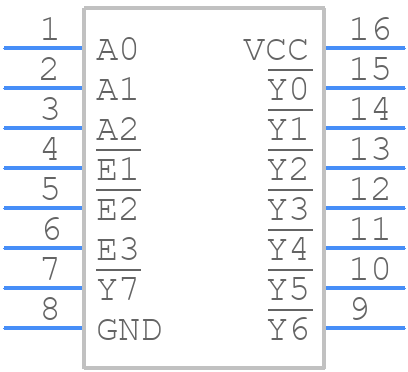 74LVC138APW,118 - Nexperia - PCB symbol