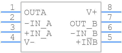 OPA1692IDGKR - Texas Instruments - PCB symbol