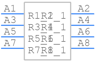 CAT16-3301F8LF - Bourns - PCB symbol