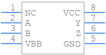 SN65CML100DRG4 - Texas Instruments - PCB symbol