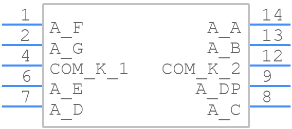 LDS-C404RI - Lumex - PCB symbol