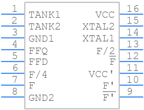 SN74LS321N - Texas Instruments - PCB symbol
