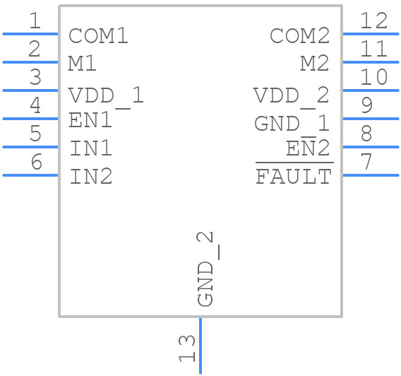MAX14874ETC+T - Analog Devices - PCB symbol