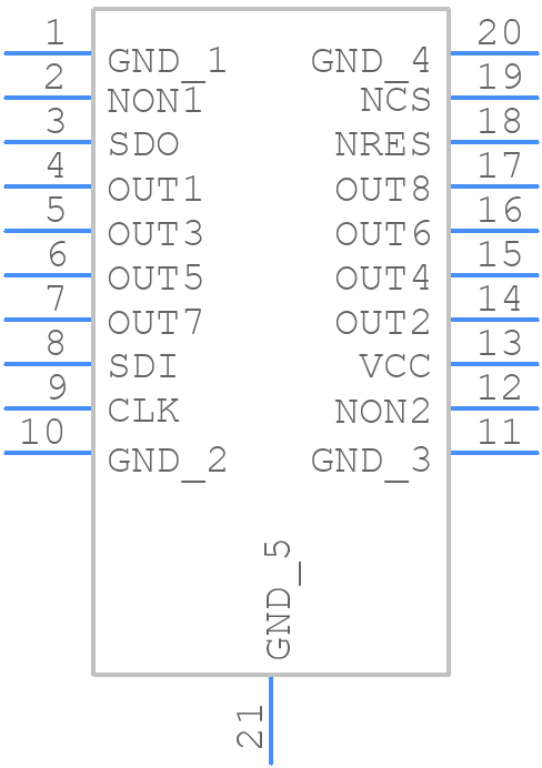 L9825TR - STMicroelectronics - PCB symbol