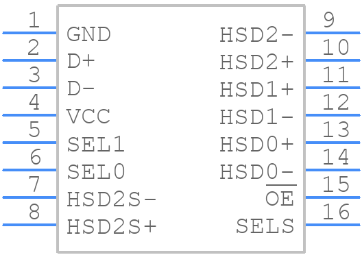FSUSB73UMX - onsemi - PCB symbol
