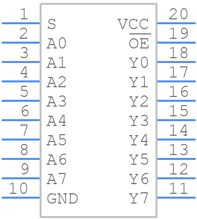 74AHC9541APWJ - Nexperia - PCB symbol