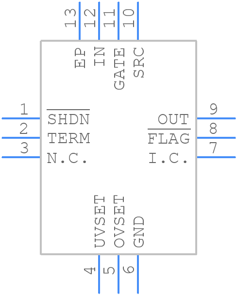 MAX16127TC+T - Analog Devices - PCB symbol
