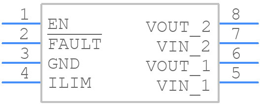 MIC2043-1YM - Microchip - PCB symbol