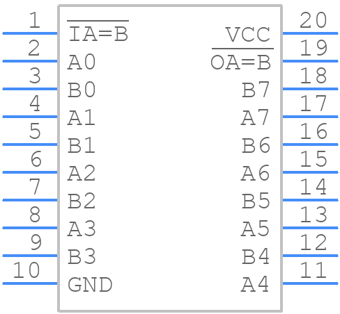 74FCT521CTQG - Renesas Electronics - PCB symbol