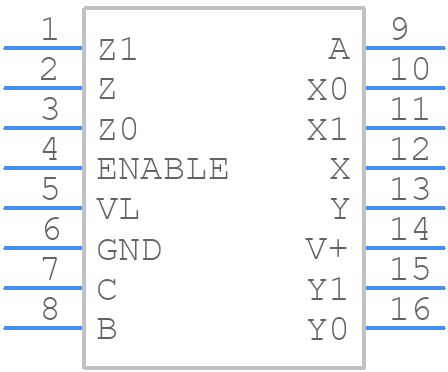 DG9454EEN-T1-GE4 - Vishay - PCB symbol
