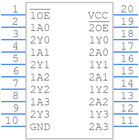 74AHCT244PW,118 - Nexperia - PCB symbol