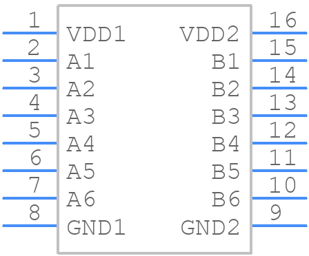 SI8065AA-B-IUR - Silicon Labs - PCB symbol