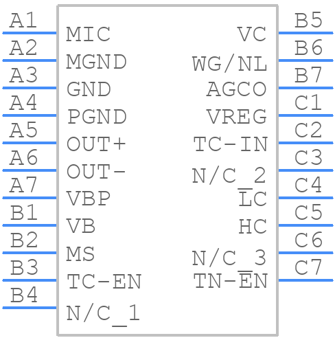 R3110-CBAA-E1T - onsemi - PCB symbol
