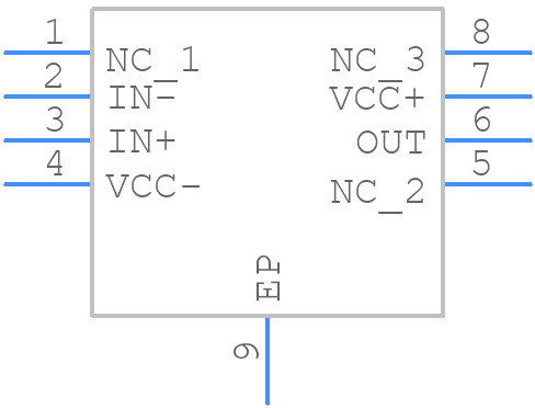 THS3001CDGNG4 - Texas Instruments - PCB symbol