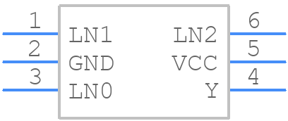 SN74AUP1G58DCKT - Texas Instruments - PCB symbol