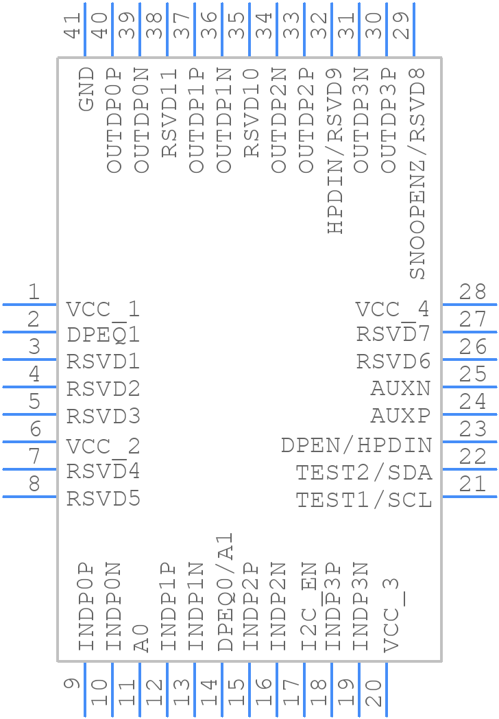 TDP142RNQT - Texas Instruments - PCB symbol