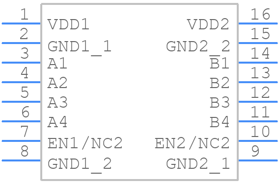 SI8640EB-B-IU - Silicon Labs - PCB symbol