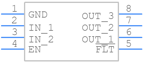 TPS2001DDGK - Texas Instruments - PCB symbol