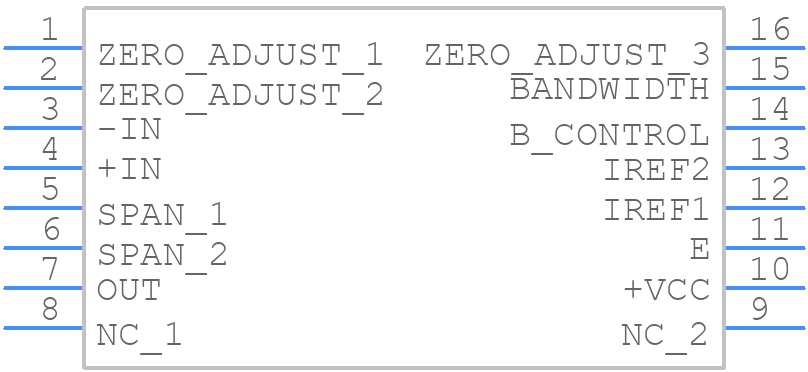 XTR101AU/1K - Texas Instruments - PCB symbol