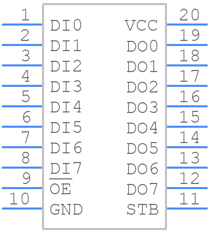 ID82C82 - Renesas Electronics - PCB symbol