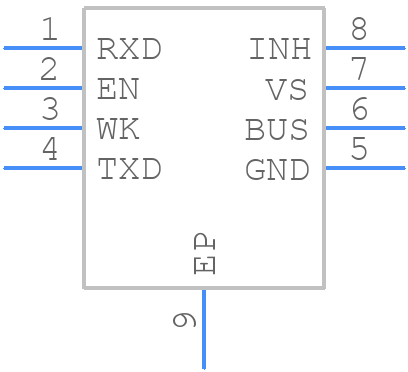 TLE72593LEXUMA1 - Infineon - PCB symbol