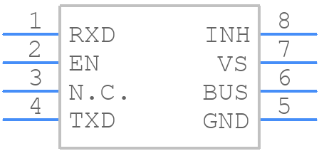 TLE7258SJXUMA1 - Infineon - PCB symbol