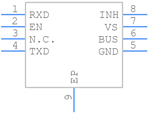 TLE7258LEXUMA1 - Infineon - PCB symbol