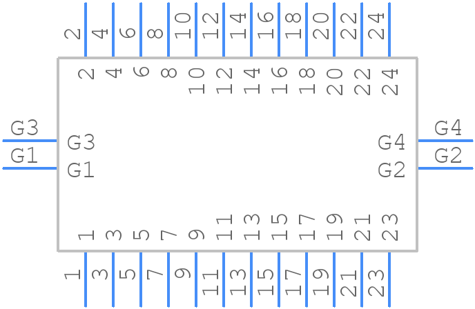 AXT324124 - Panasonic - PCB symbol