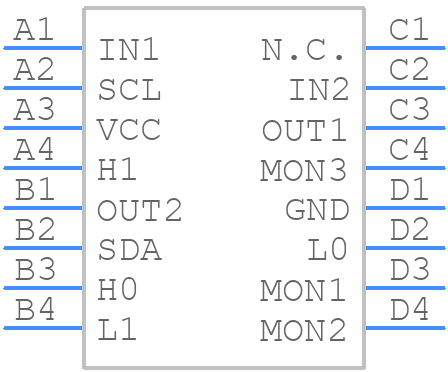 DS1856B-050+ - Analog Devices - PCB symbol