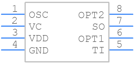 SGL8022W/SOP8 - Sigma Designs Inc. - PCB symbol