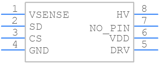 UCC28631DR - Texas Instruments - PCB symbol