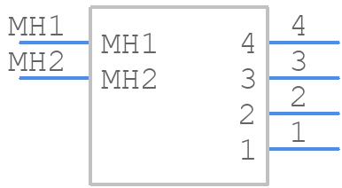 2-1445050-4 - TE Connectivity - PCB symbol