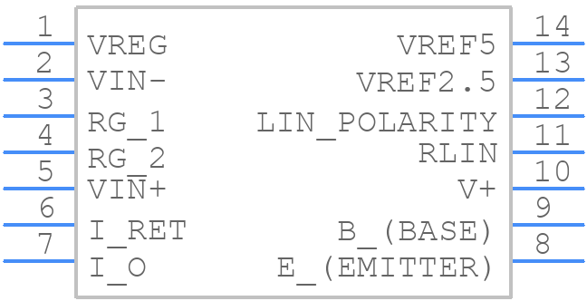 XTR106UA - Texas Instruments - PCB symbol
