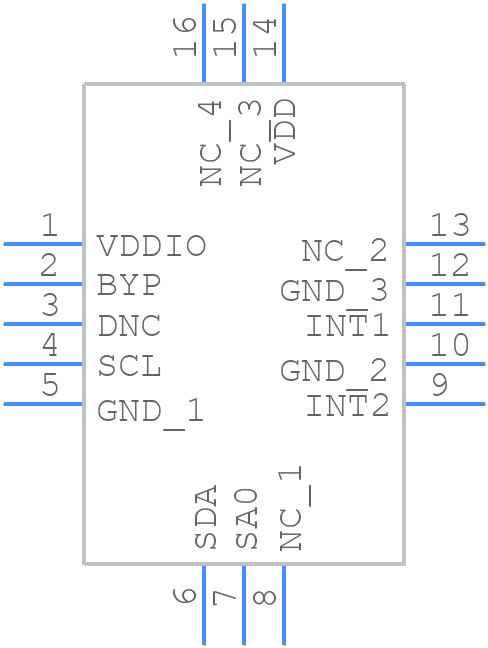 MMA8452QT - NXP - PCB symbol
