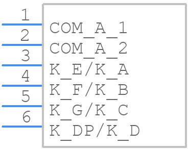 LDS-M514RI-RA - Lumex - PCB symbol