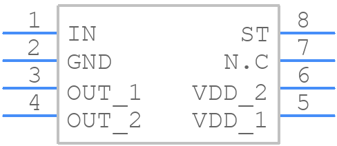 BD1HC500FVM-CTR - ROHM Semiconductor - PCB symbol