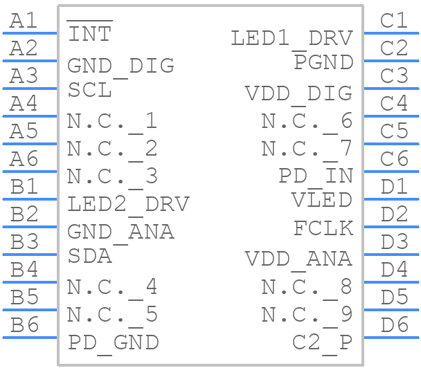 MAX30112EWG+ - Analog Devices - PCB symbol