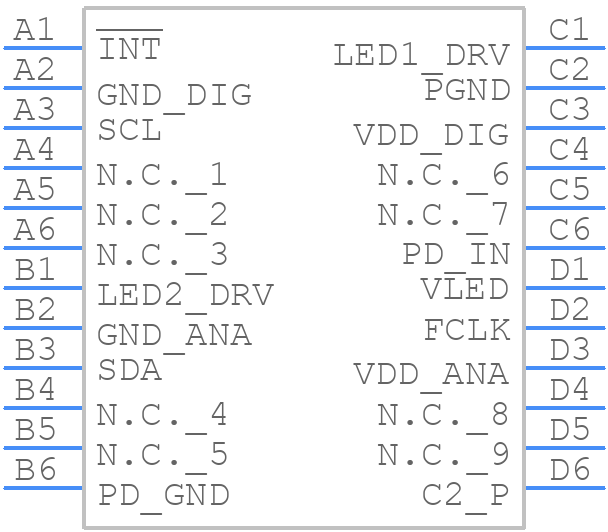 MAX30112EWG+T - Analog Devices - PCB symbol
