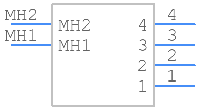 MS-151NB-1 - Hirose - PCB symbol